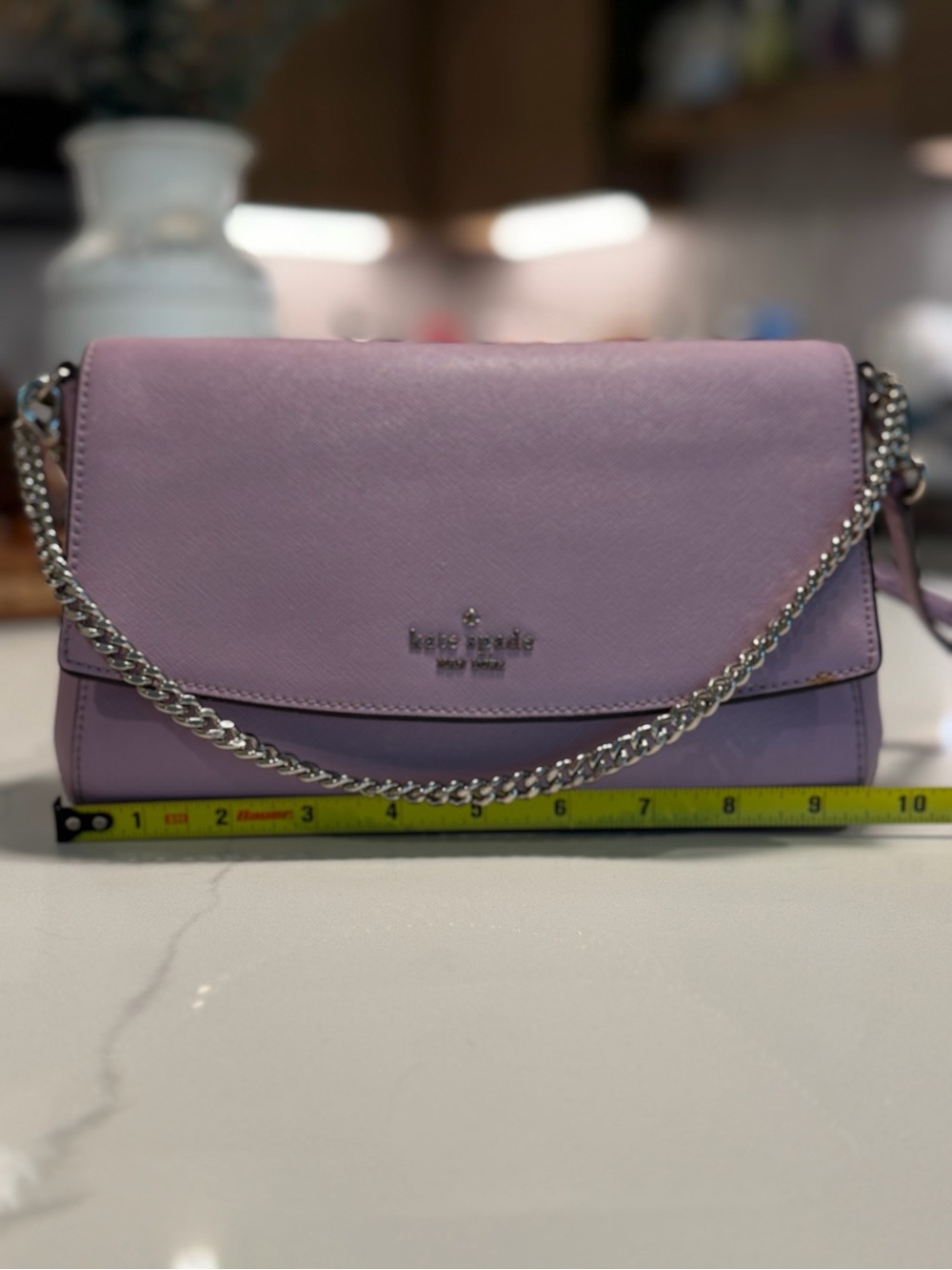 kate spade Lavender Leather Chain Shoulder Crossbody